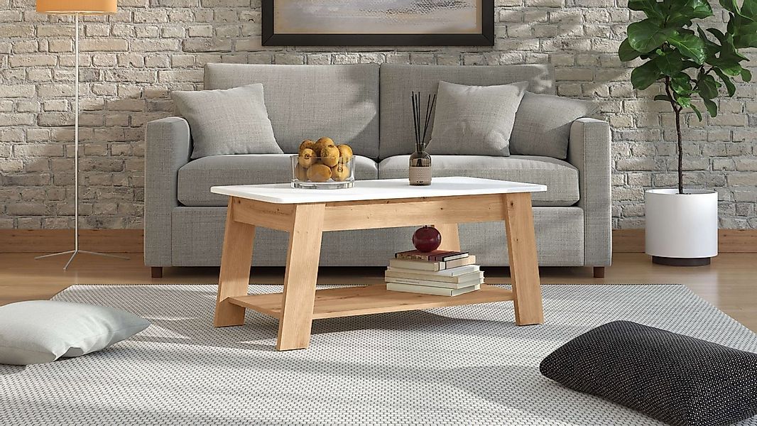 Home affaire Couchtisch Piave Kaffeetisch, 101 cm, in trendigen Farben, mod günstig online kaufen