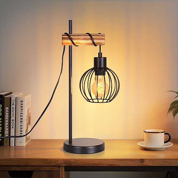 ZMH Tischleuchte Vintage Nachttischlampe E27 aus günstig online kaufen