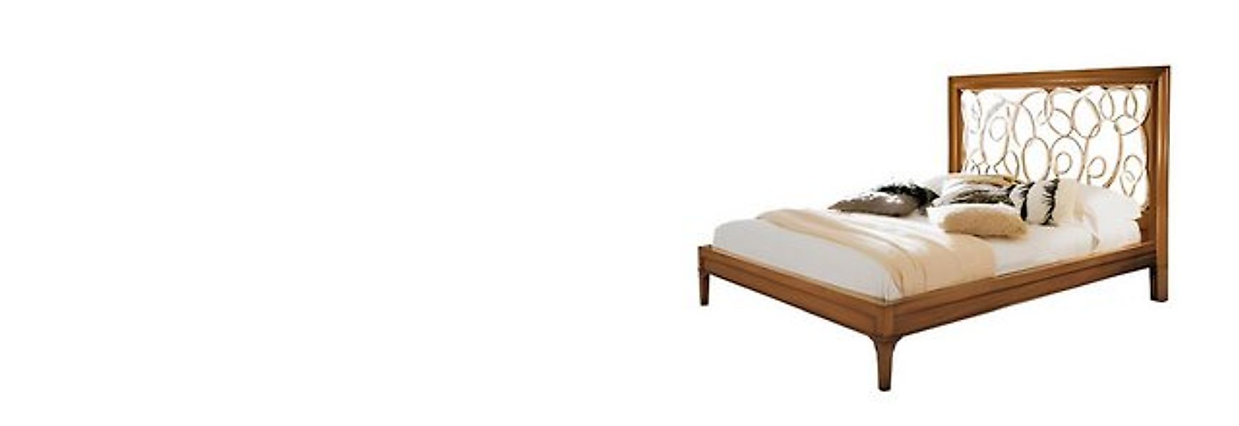 Xlmoebel Bett Luxuriöses Design-Doppelbett mit gepolstertem Kopfteil, ideal günstig online kaufen