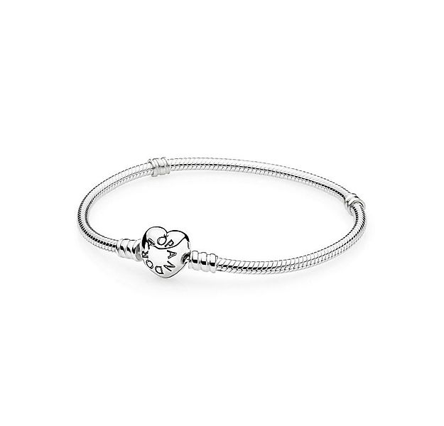 Pandora Armband 590719 Armband Damen Moments Herz Verschluss Silber 18 cm günstig online kaufen