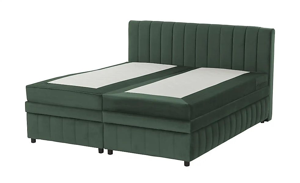 Boxbett mit Bettkasten Bruno ¦ grün ¦ Maße (cm): B: 186 H: 106 Betten > Pol günstig online kaufen