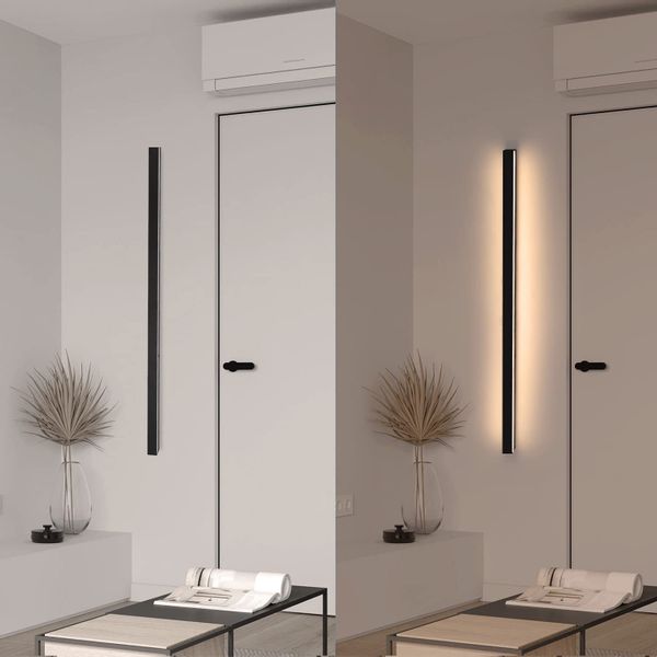 Nettlife LED Wandleuchte innen Schwarz 100cm günstig online kaufen