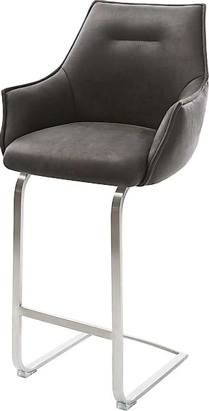 DELIFE Barhocker Alja-Flex, Freischwinger flach Edelstahl günstig online kaufen
