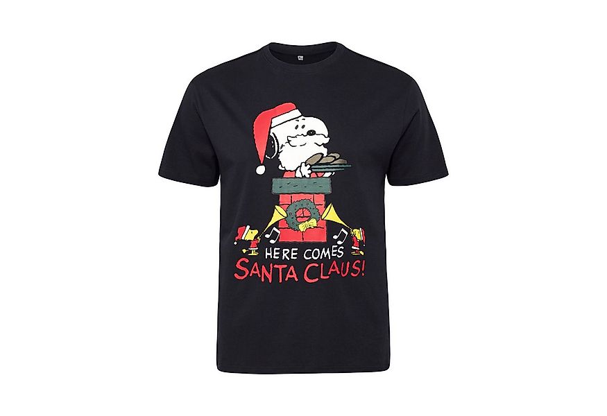 north 56 4 T-Shirt Snoopy Weihnachts T-Shirt in Herren Übergrößen von North günstig online kaufen