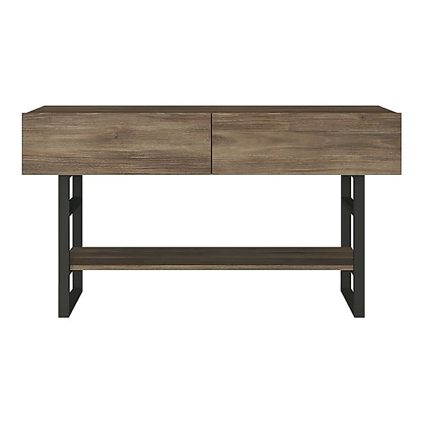 en.casa Konsolentisch, »Lappeenranta« Beistelltisch 76x139x43cm Eiche günstig online kaufen