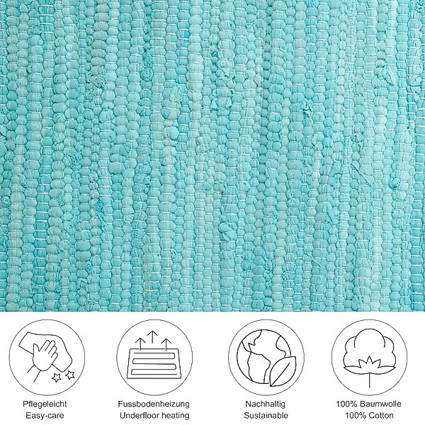 THEKO Läufer Happy Cotton Fleckerl, rechteckig, günstig online kaufen