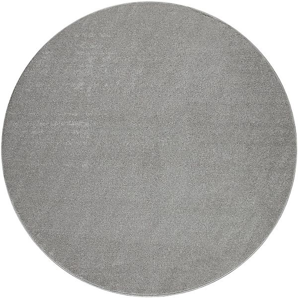 Paco Home Teppich »Porto 890«, rund, 13 mm Höhe, Kurzflor, Uni-Farben, idea günstig online kaufen