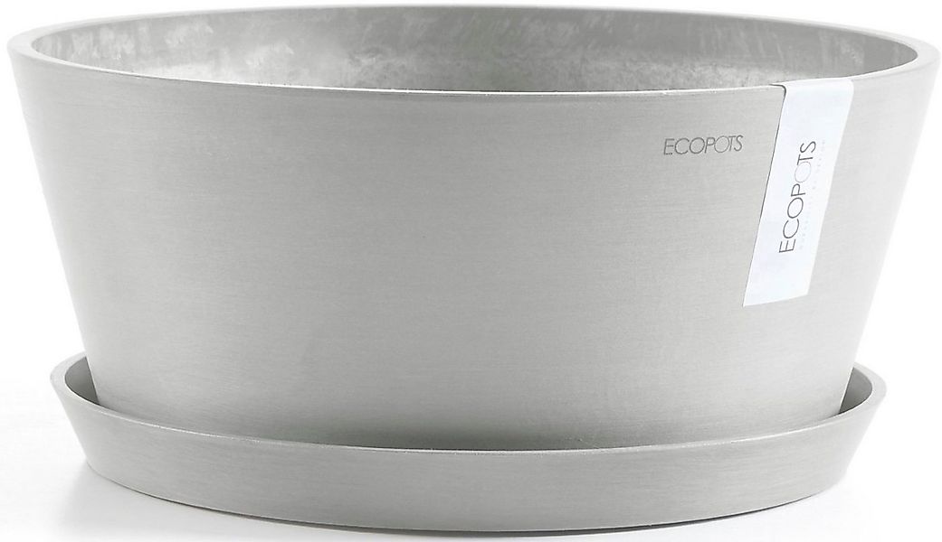 ECOPOTS Blumentopf Frankfurt 30 Weißgrau, für innen und außen: frostsicher, günstig online kaufen
