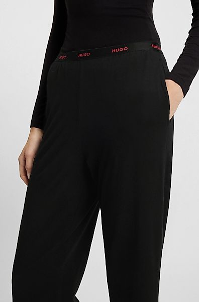 HUGO Underwear Pyjamahose "ID", Sichtbarer Elastikbund, gerades Bein günstig online kaufen