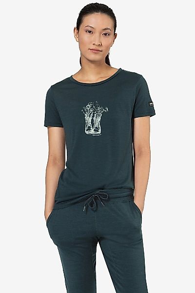 SUPER.NATURAL Print-Shirt Merino T-Shirt W FLOWER günstig online kaufen
