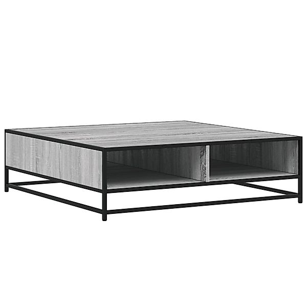 vidaXL Couchtisch Grau Sonoma 100x100x30 cm Holzwerkstoff und Metall 848777 günstig online kaufen