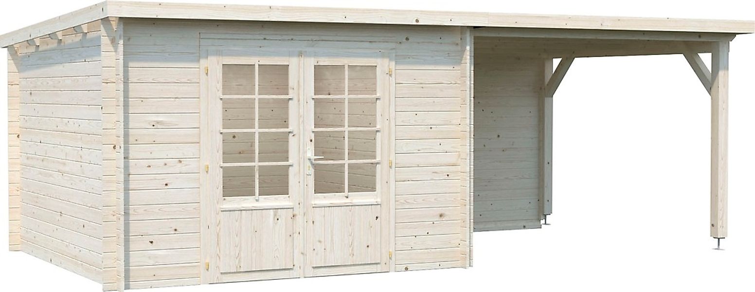 Palmako Gartenhaus "Ella", (Set), 8,7+8,2 m², mit Anbaudach günstig online kaufen