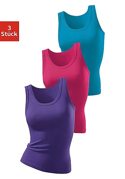 H.I.S Tanktop "ohne Seitennähte", (3er-Pack), aus weicher Rippqualität aus günstig online kaufen