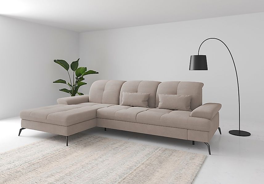 sit&more Ecksofa "Amica, L-Form, inkl. Sitztiefenverstellung & Armteilverst günstig online kaufen