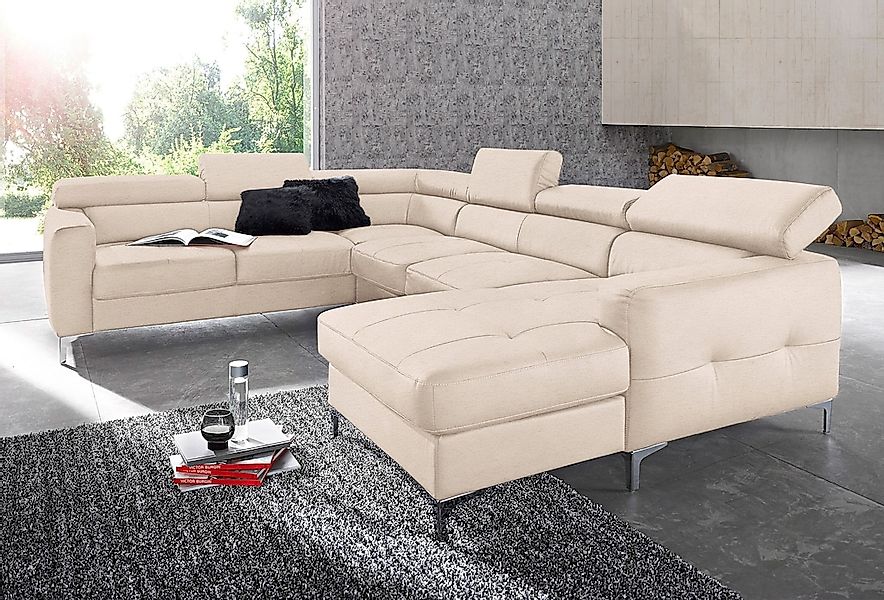 COTTA Polstergarnitur "Sammy U-Form", (Set, Tiefe der Recamiere 169 cm), Se günstig online kaufen
