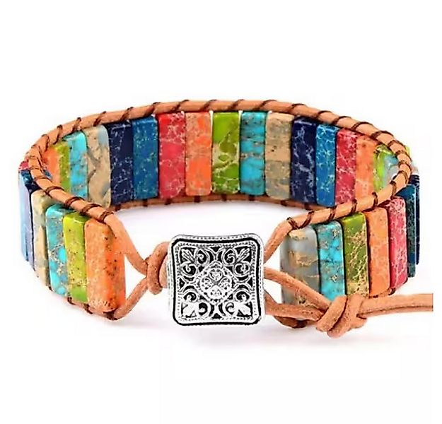Ware aus aller Welt Armband 7 Hauptchakren Chakra Gleichgewicht Naturstein günstig online kaufen