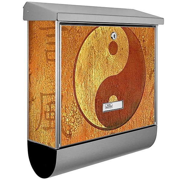 Banjado Briefkasten Edelstahl 38x39x12cm Mit Zeitungsfach Inkl. Montagemate günstig online kaufen