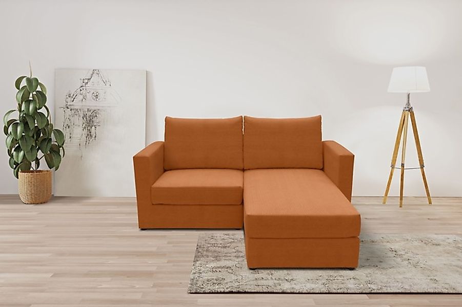 DOMO collection 2-Sitzer »Bibury, modulares Ecksofa aus Sofa & Hocker mit s günstig online kaufen
