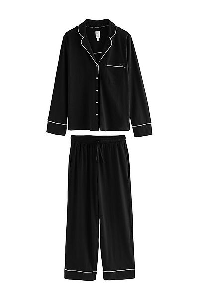 Next Pyjama Jersey-Pyjama mit Knopfleiste (2 tlg) günstig online kaufen