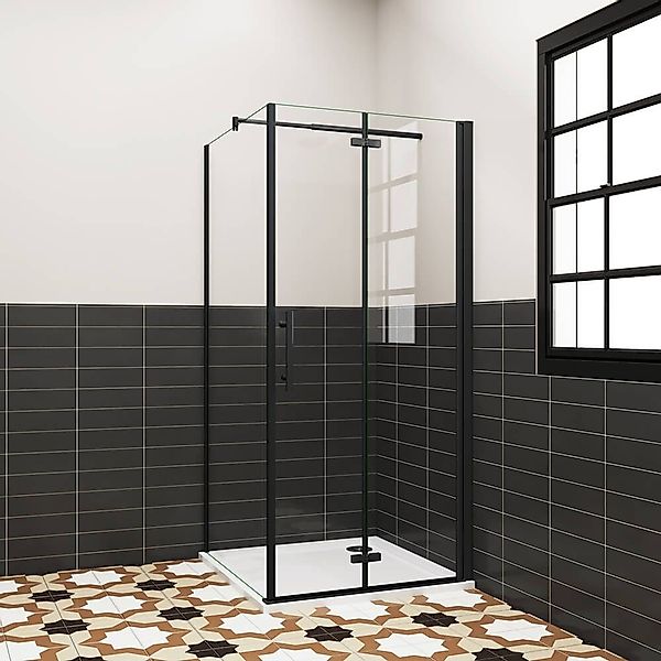 duschspa Eckdusche 195cm ESG Falttür Scharniertür günstig online kaufen