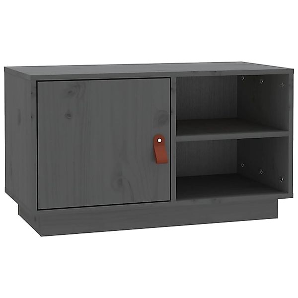 VidaXL TV-Schrank Grau 70x34x40 cm Massivholz Kiefür günstig online kaufen