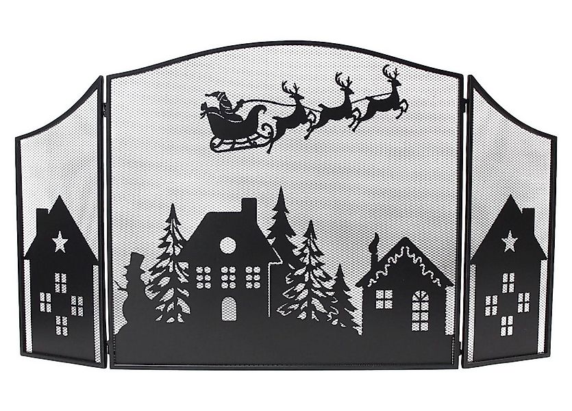 Dekoleidenschaft Funkenschutzgitter "Weihnachten" 3 tlg. Metall Funkenschut günstig online kaufen