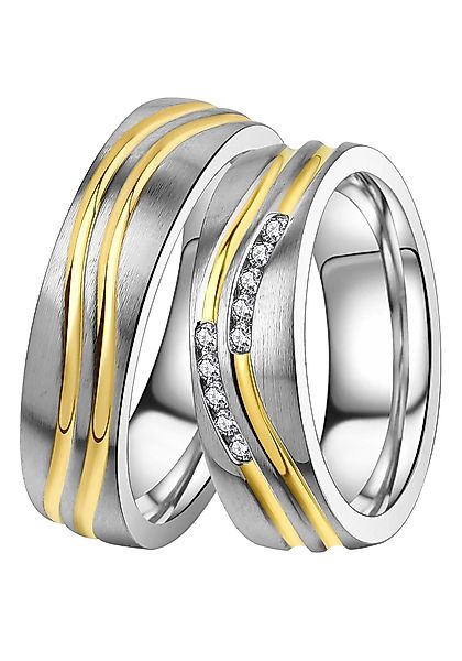 DOOSTI Trauring Schmuck Geschenk Edelstahl Trauring günstig online kaufen