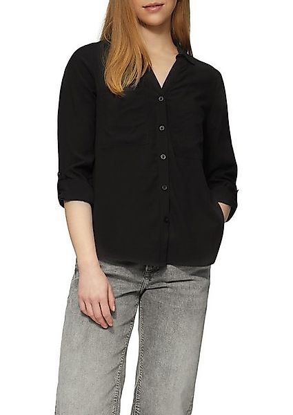 QS Hemdbluse mit Turn-Up Ärmeln günstig online kaufen