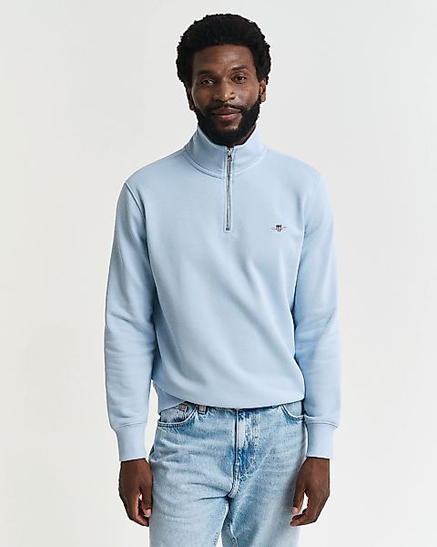 Gant Sweatshirt "REG SHIELD HALF ZIP SWEAT", mit Logostickerei auf der Brus günstig online kaufen