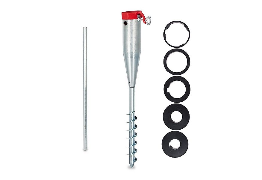 relaxdays Schirmhalter Bodenhülse Sonnenschirm 25 - 55 mm günstig online kaufen