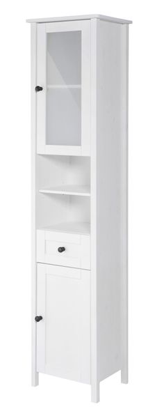 welltime Hochschrank "Sylt" Badmöbel im Landhaus-Stil, Breite 40 cm, aus Ma günstig online kaufen