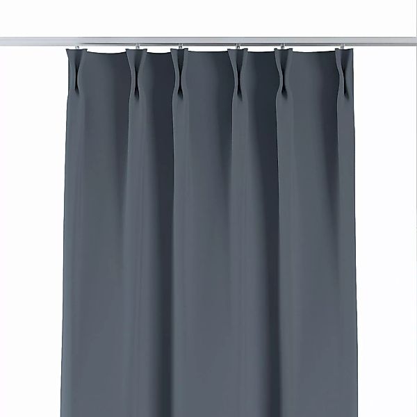 Vorhang mit flämischen 2-er Falten, anthrazit, Blackout 300 cm (269-50) günstig online kaufen