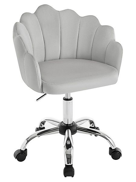 Woltu Schreibtischstuhl (1 St), Schminktisch Stuhl Samt, Drehstuhl mit Blüt günstig online kaufen