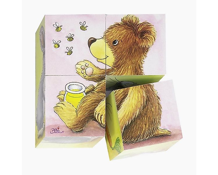 goki Würfelpuzzle Würfelpuzzle Tierkinder, 4 Puzzleteile, Sechs verschieden günstig online kaufen