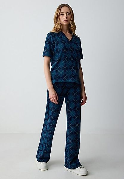 Jimmy Key Strickhose Strickhose Mit Hoher Taille Und Weitem Bein Und Entspa günstig online kaufen