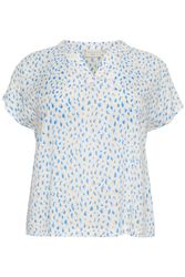 KAFFE Curve Kurzarmbluse Kurzarm-Bluse KCanny Große günstig online kaufen