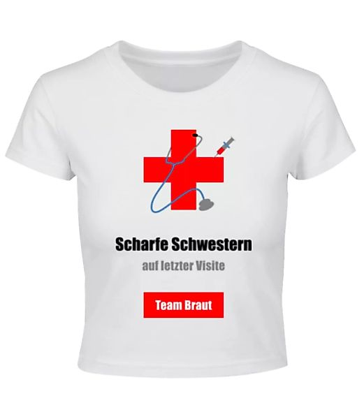 Scharfe Schwestern Team Braut · Crop T-Shirt günstig online kaufen