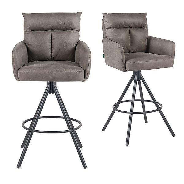 DUBI Möbel Barhocker Lio 2er-Set, Schwarz günstig online kaufen