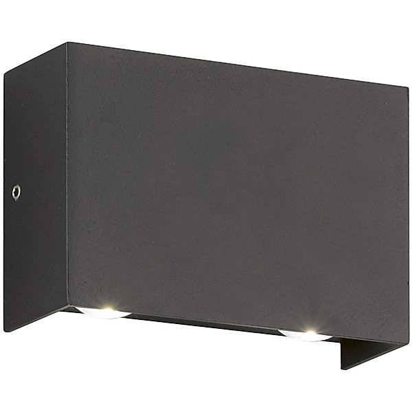 Fischer & Honsel LED-Außenleuchte Nairobi Schwarz 8,7 cm x 4,7 cm x 11,8 cm günstig online kaufen