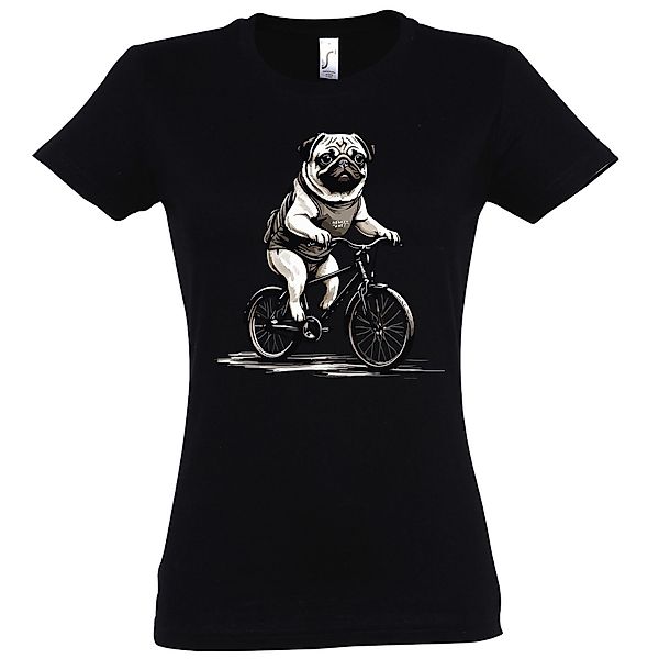 Youth Designz Print-Shirt Mops Fahrrad Damen günstig online kaufen