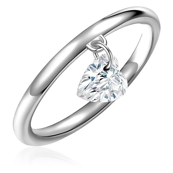 Glanzstücke München Silberring Herz silber, Motiv günstig online kaufen