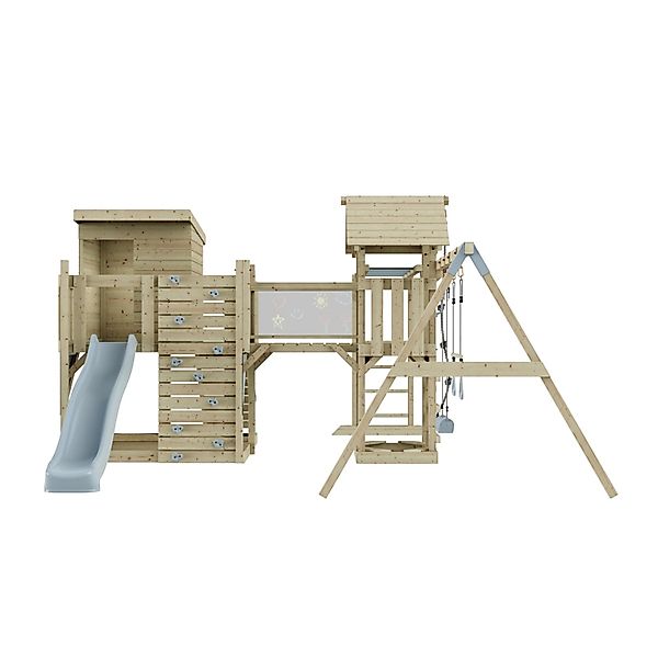 OutdoorToys Spielturm Malou mit Trapezschaukel Eisblau günstig online kaufen
