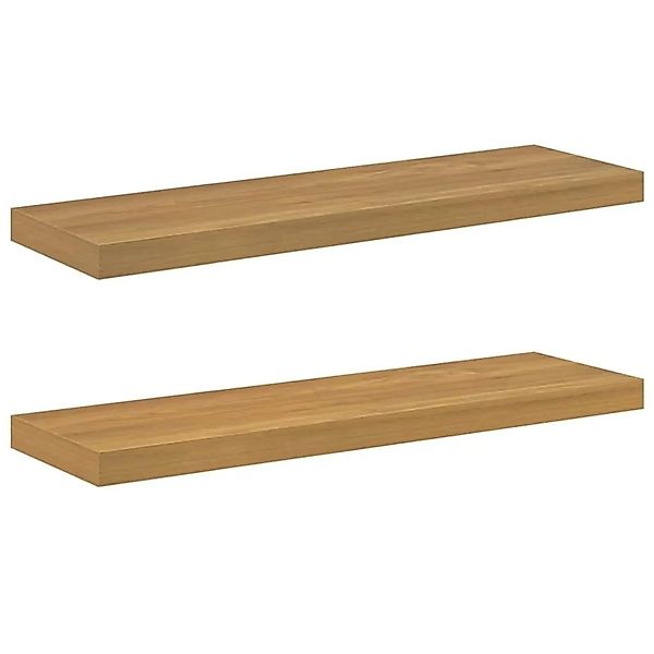 vidaXL Wandregal 2 Stk Braun 80 x 23,5 x 4 cm Holzwerkstoff 42019951 günstig online kaufen