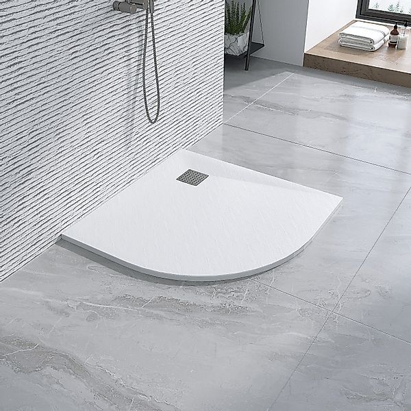 AQUALAVOS Rundduschwanne Viertelkreis Duschwanne 90x90 cm günstig online kaufen
