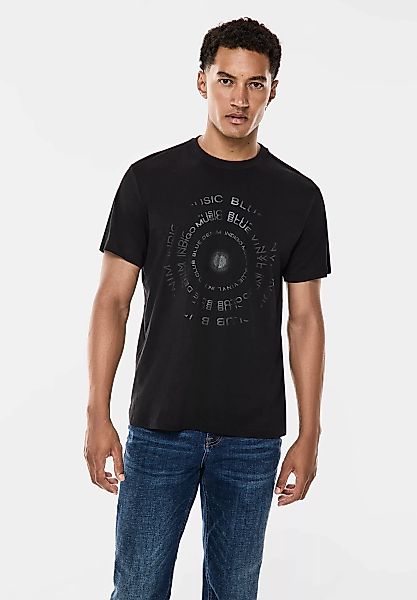 STREET ONE MEN T-Shirt, mit Frontprint günstig online kaufen