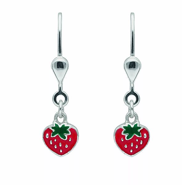 Adelia´s Paar Ohrhänger "1 Paar 925 Silber Ohrringe / Ohrhänger Erdbeere", günstig online kaufen