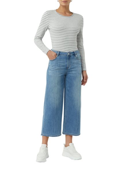 comma casual identity Langarmshirt gestreift, figurbetont, günstig online kaufen