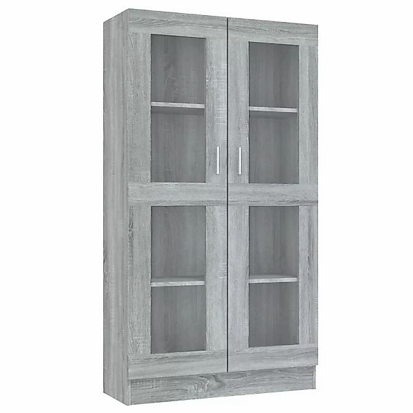 vidaXL Vitrinenschrank Grau Sonoma 82,5x30,5x150 cm Holzwerkstoff günstig online kaufen