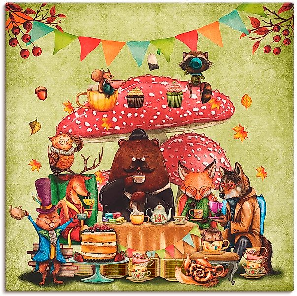 Artland "Wald Freunde Fliegenpilz Teetrinken" Animal Fantasy 1 Stk. tlg. au günstig online kaufen