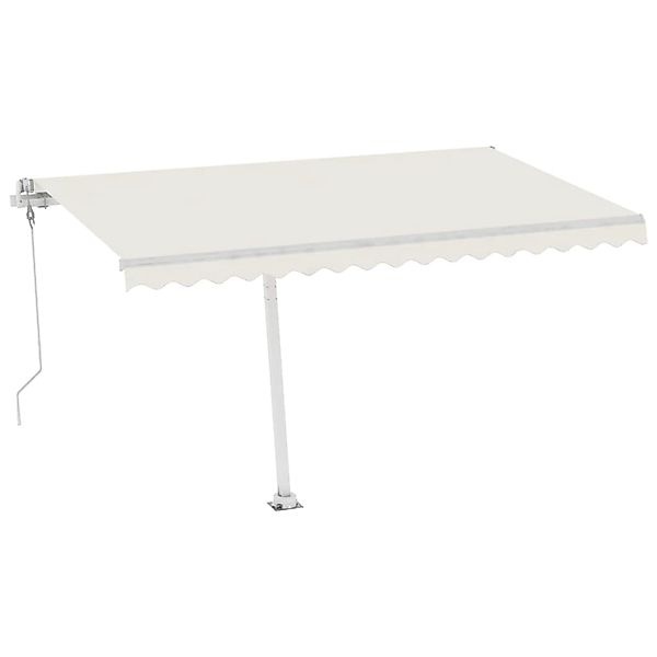furnicato Standmarkise Automatisch 400x300 cm Cremeweiß günstig online kaufen